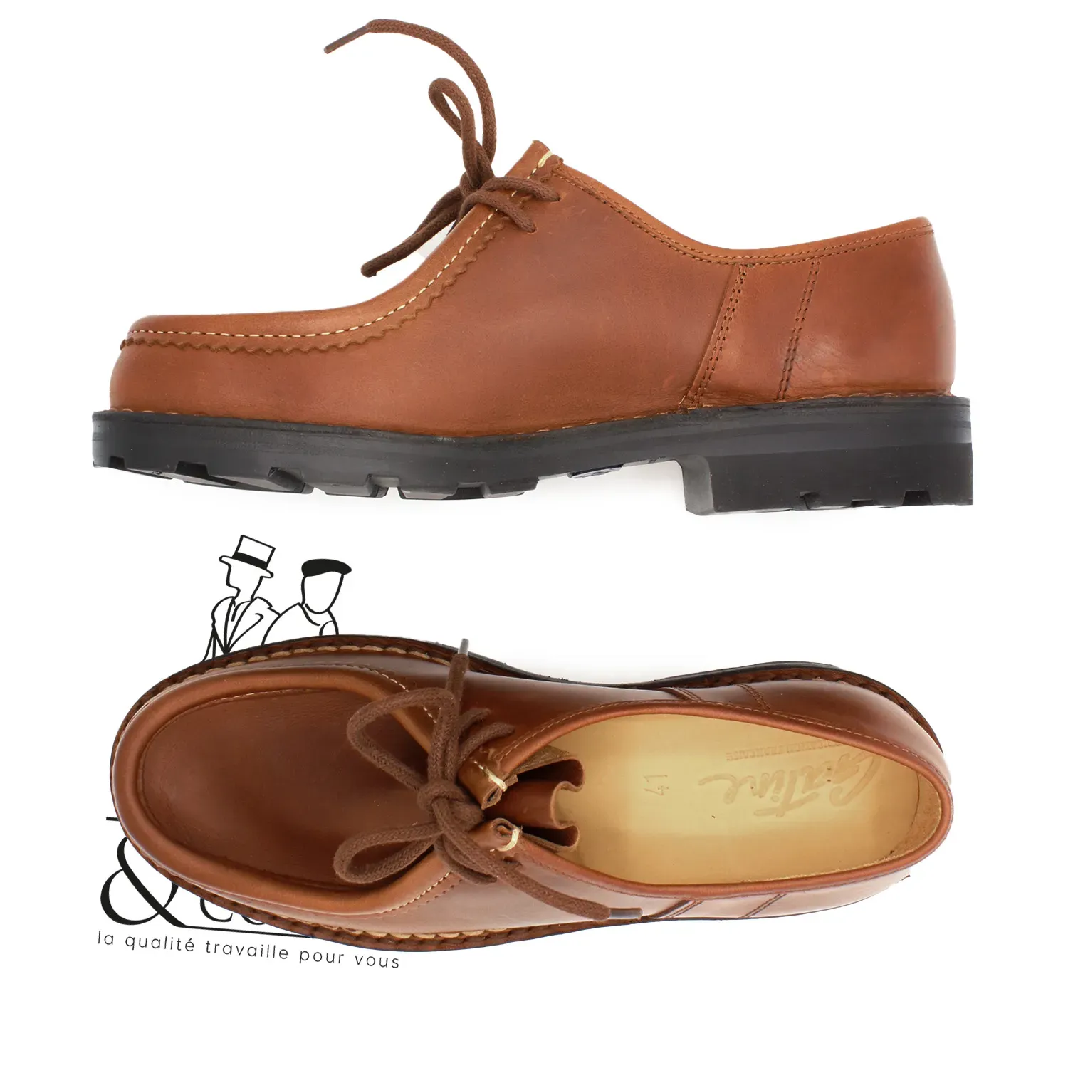 Derbies en cuir Megève Chaussures de Gatine