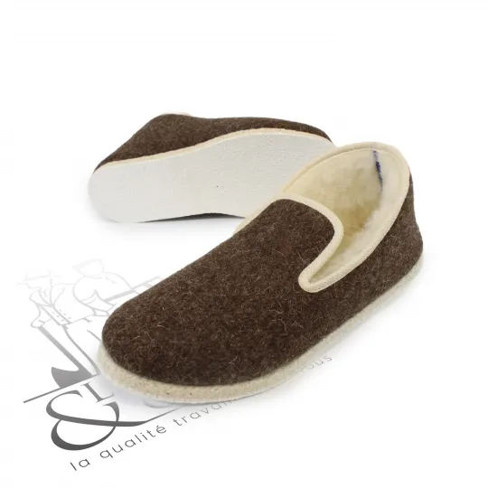 Charentaises en laine 100% françaises Le Laboureur x Rivalin