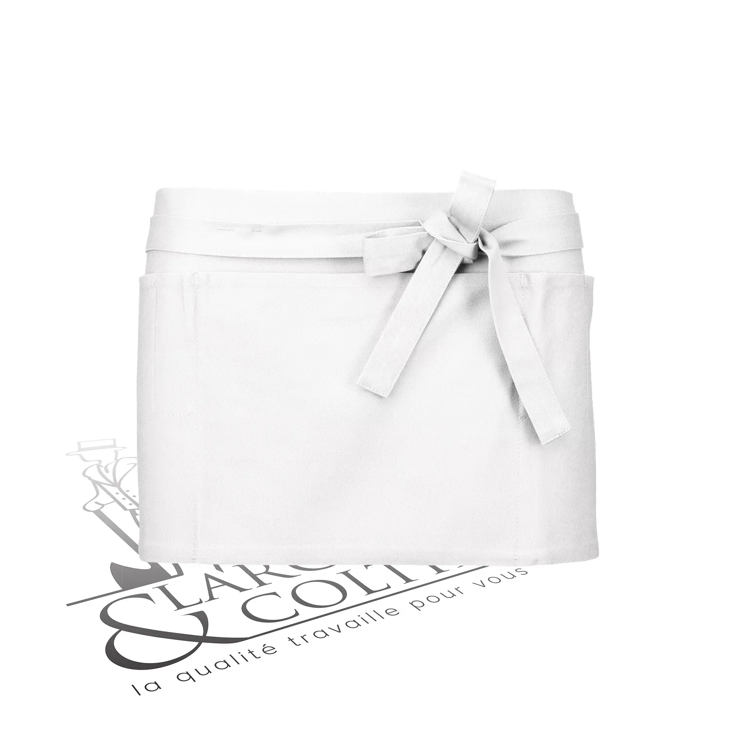 Tablier court 100% coton personnalisable