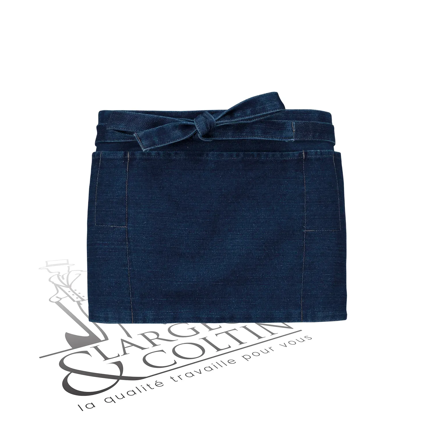 Tablier court 100% coton personnalisable