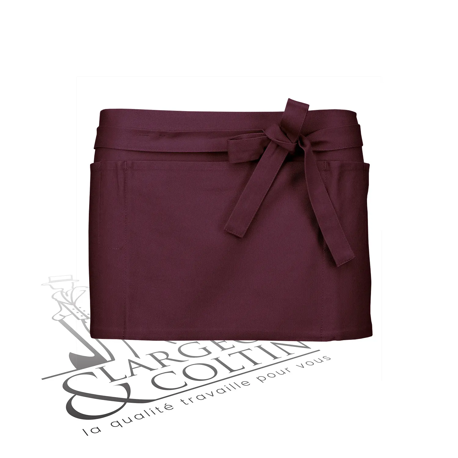 Tablier court 100% coton personnalisable