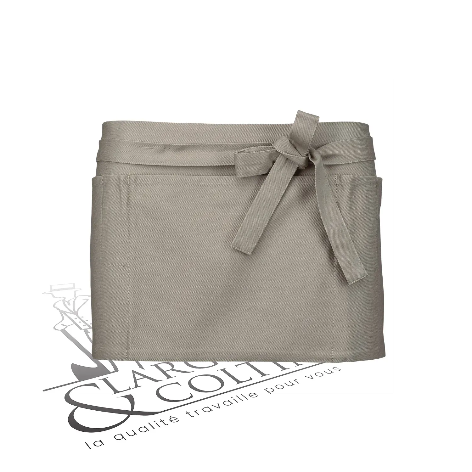 Tablier court 100% coton personnalisable