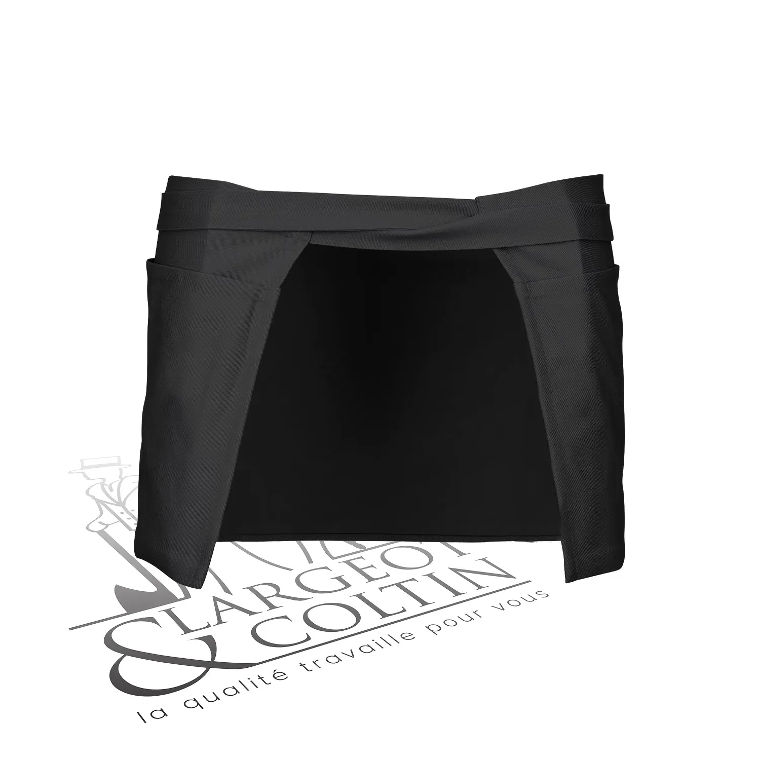 Tablier court 100% coton personnalisable