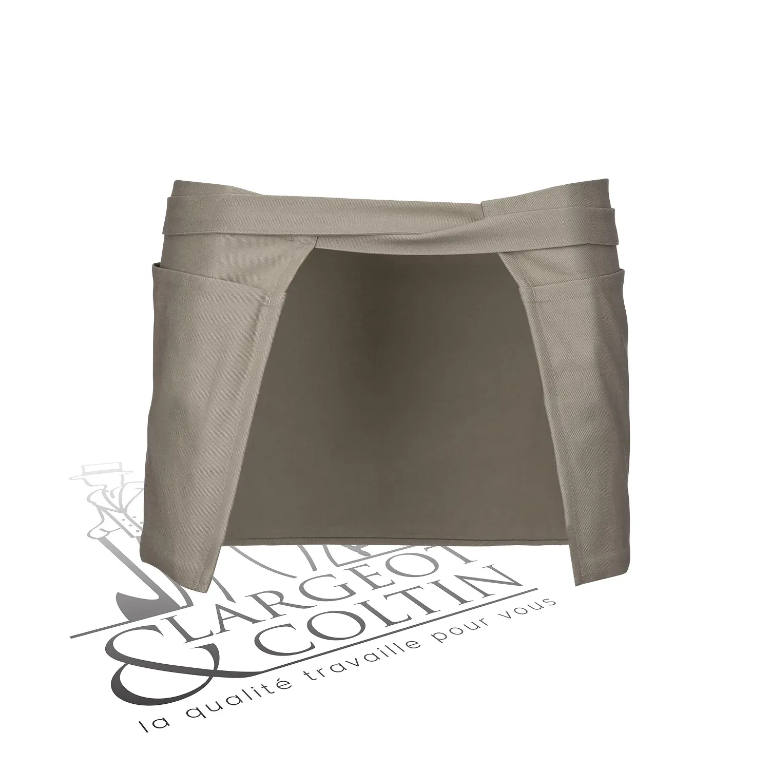 Tablier court 100% coton personnalisable