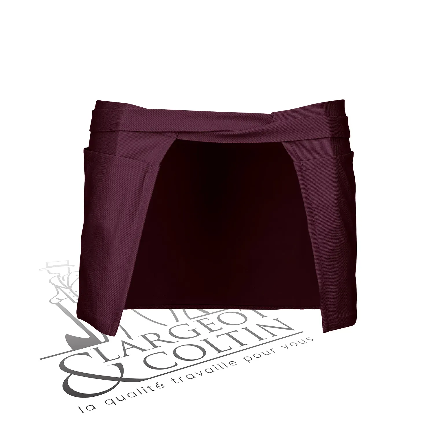 Tablier court 100% coton personnalisable