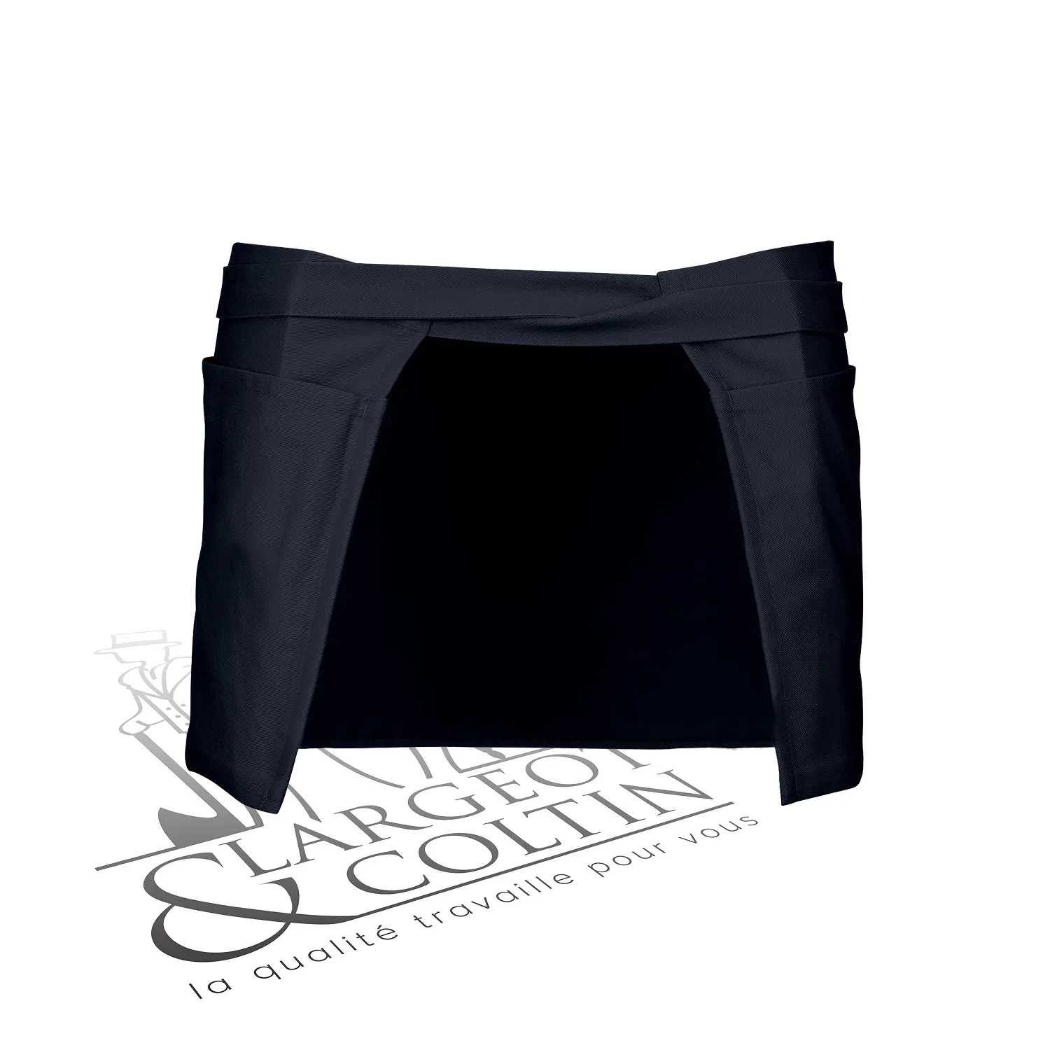 Tablier court 100% coton personnalisable