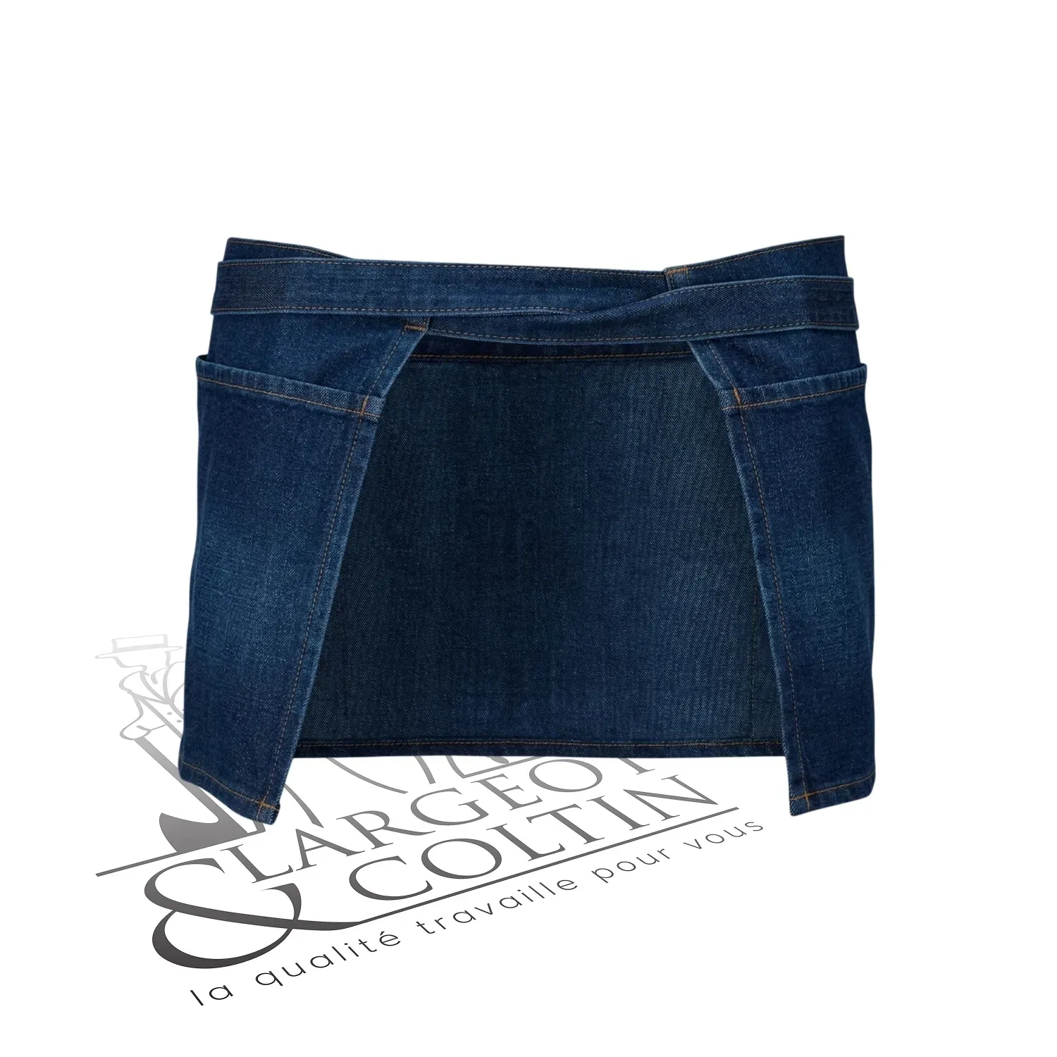 Tablier court 100% coton personnalisable