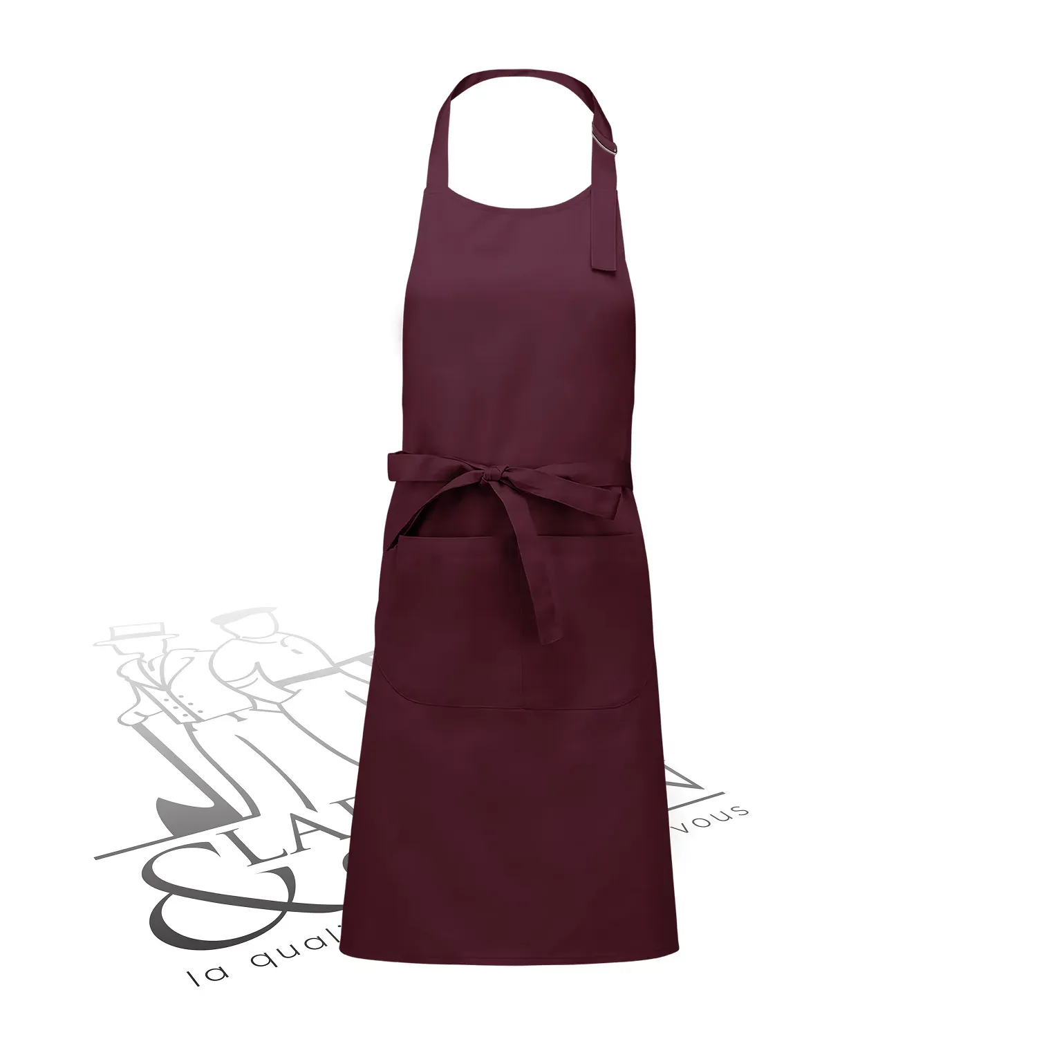 Tablier avec poche polycoton personnalisable