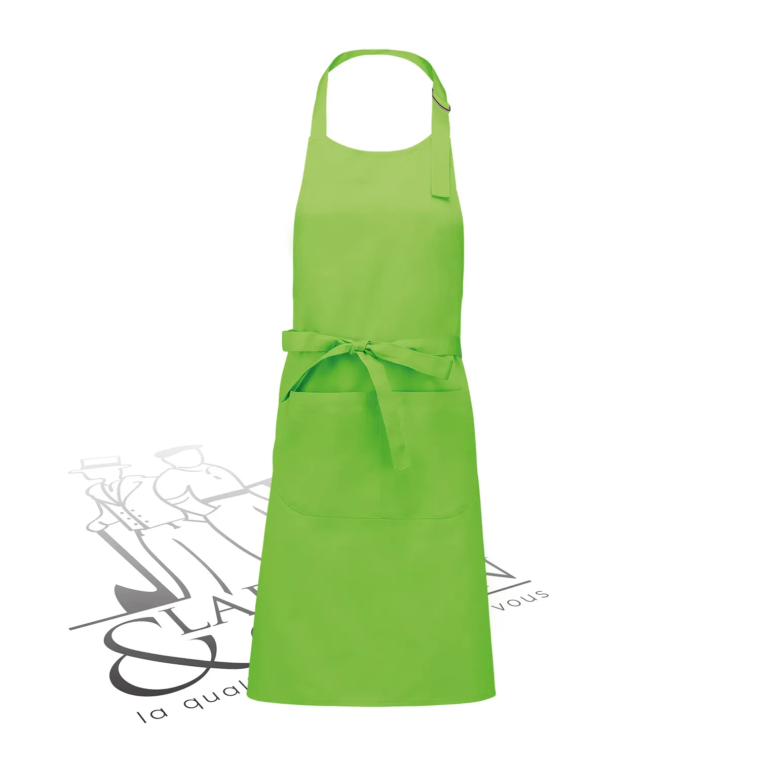 Tablier avec poche polycoton personnalisable