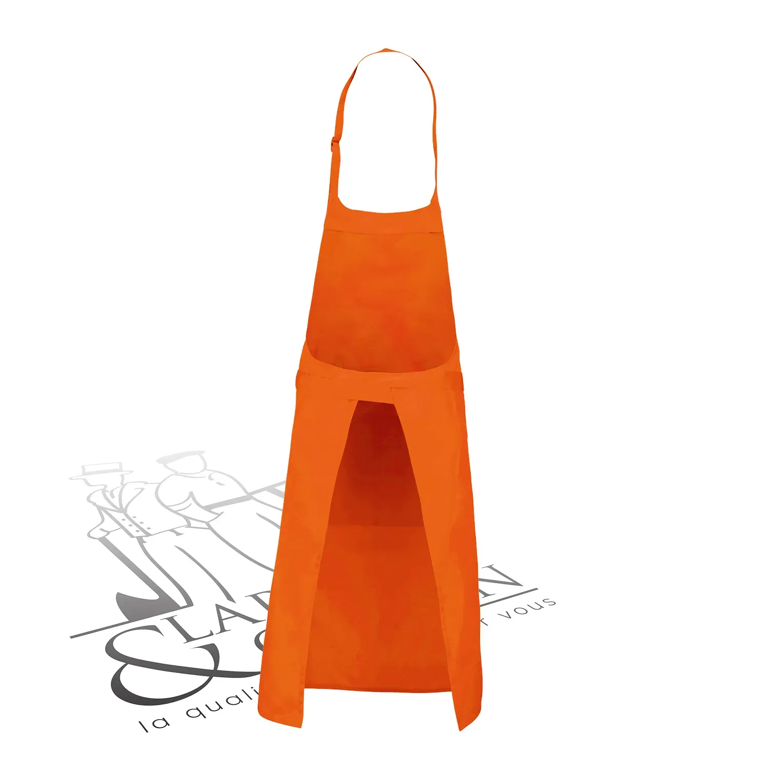 Tablier avec poche polycoton personnalisable