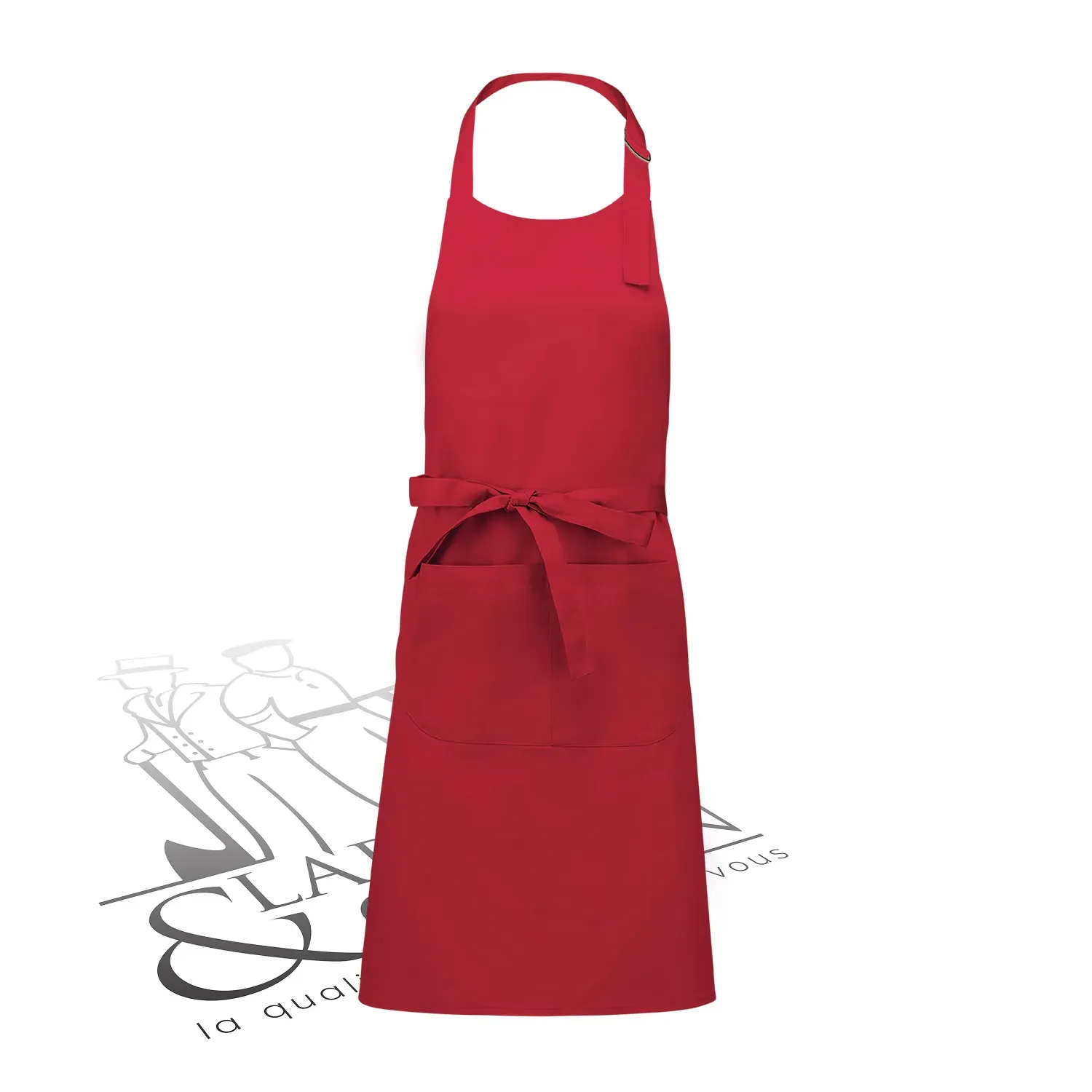 Tablier avec poche polycoton personnalisable