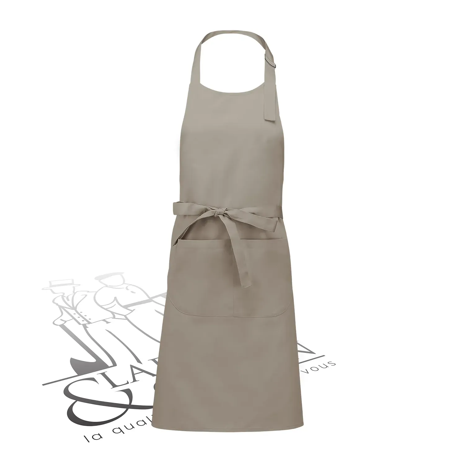 Tablier avec poche polycoton personnalisable