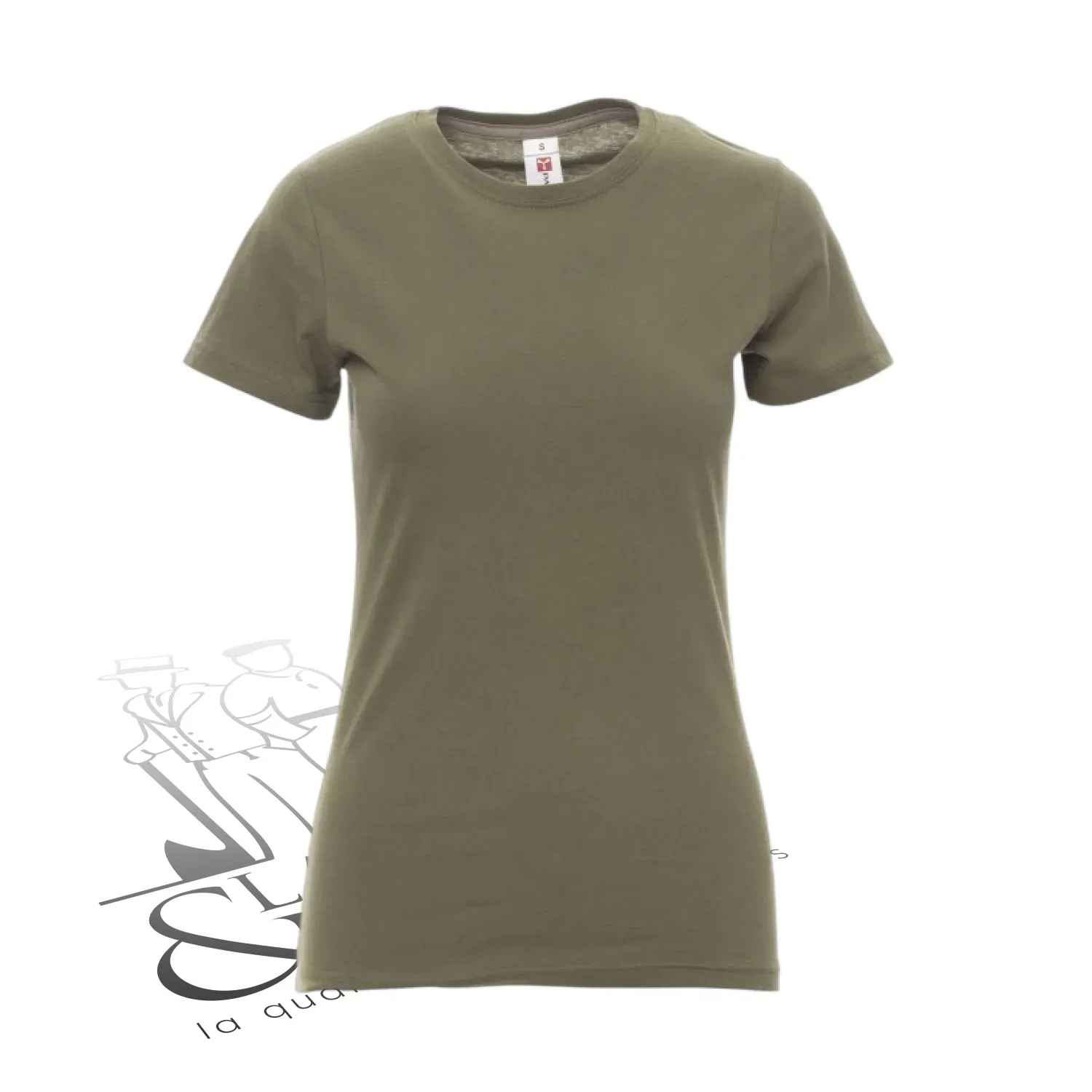 T-shirt de travail femme col rond