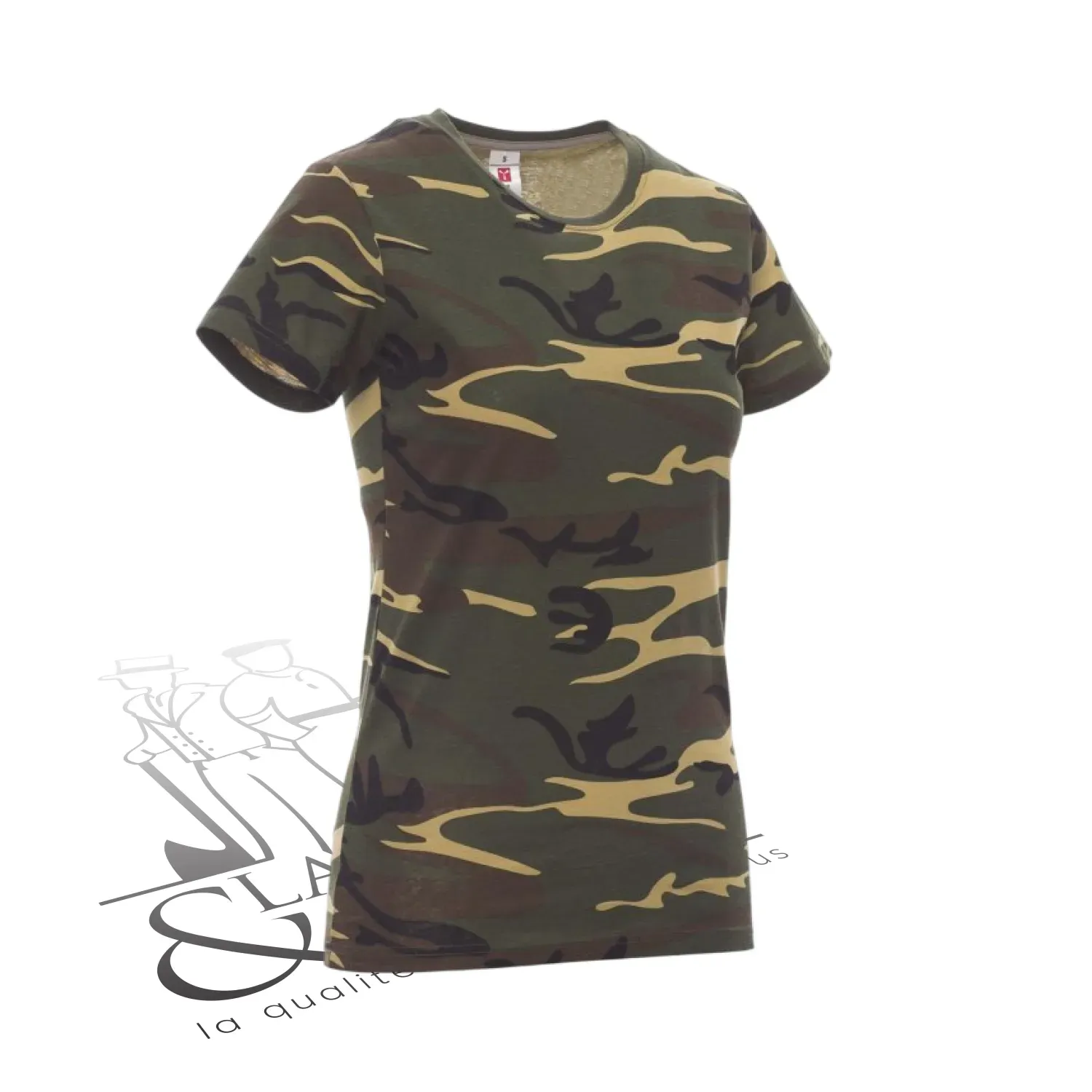 T-shirt de travail femme col rond