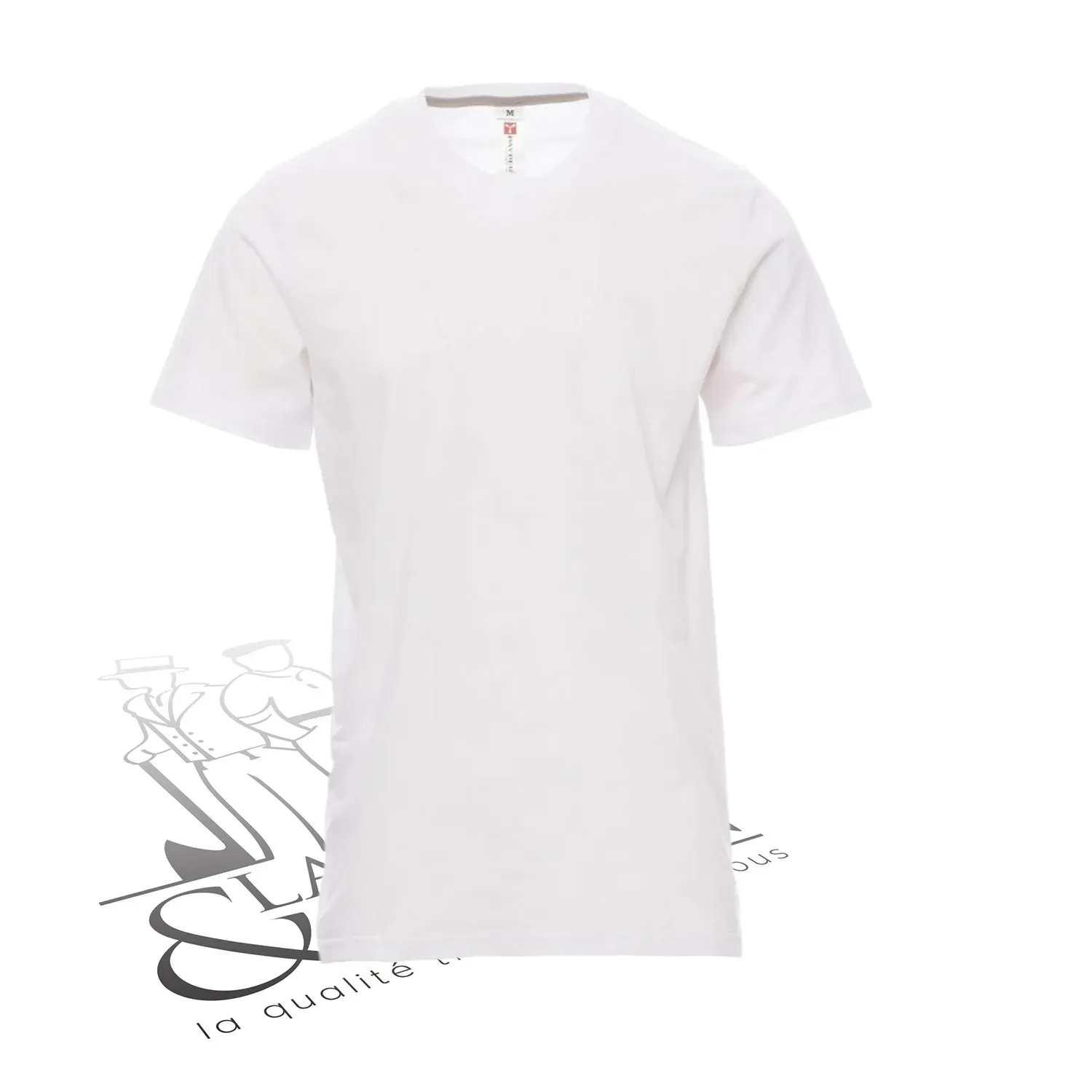 T-shirt de travail simple homme col rond