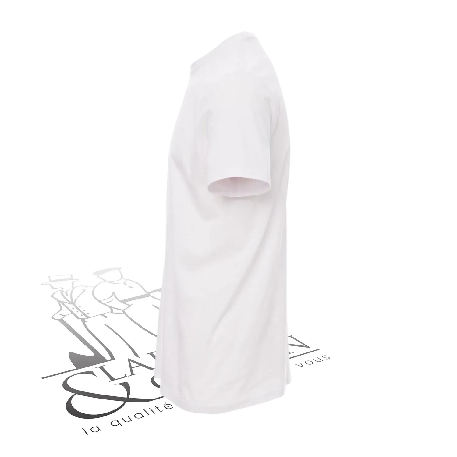 T-shirt de travail simple homme col rond