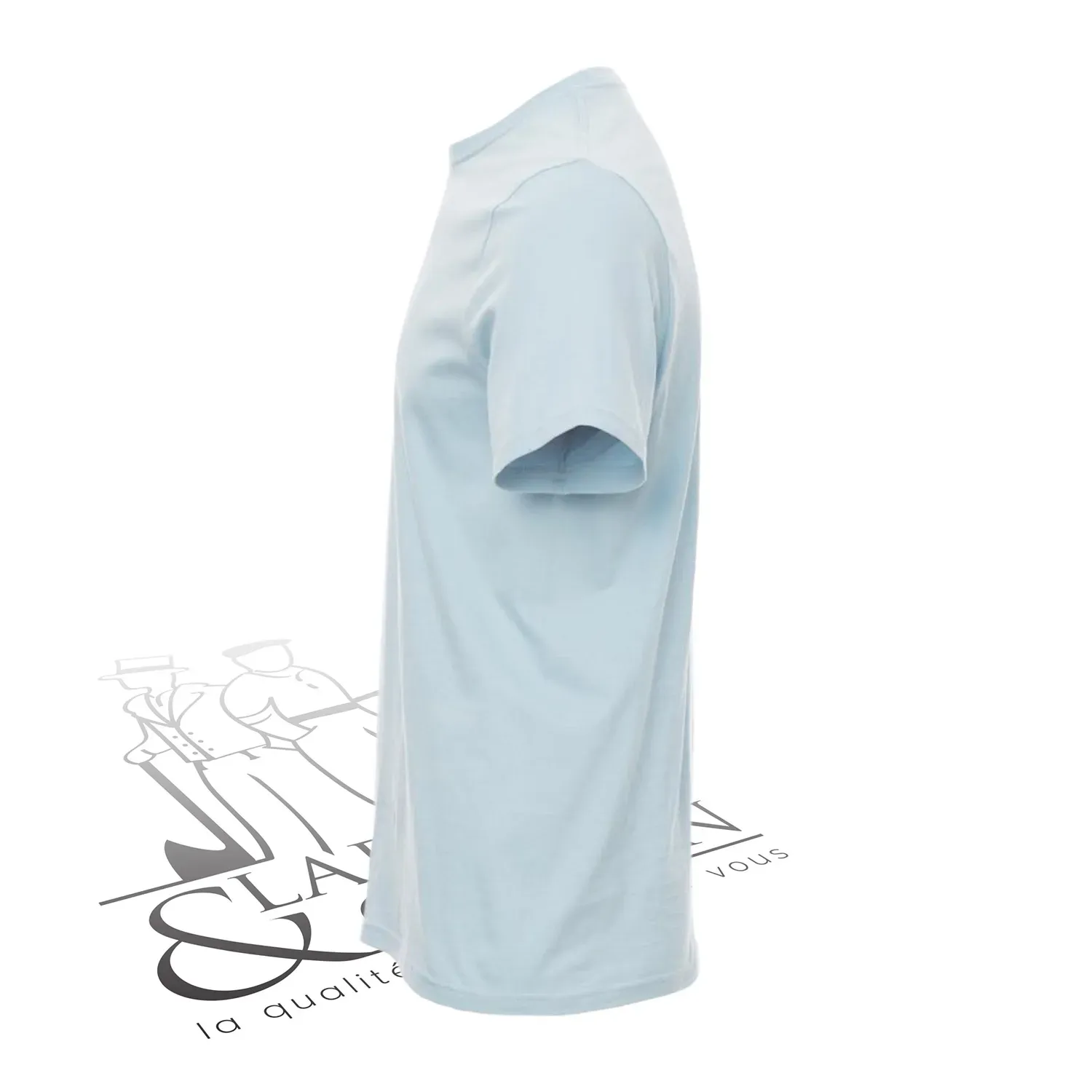 T-shirt de travail simple homme col rond