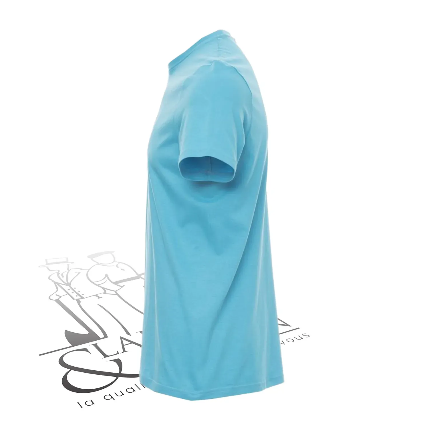 T-shirt de travail simple homme col rond