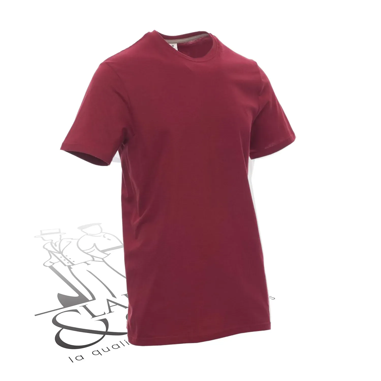 T-shirt de travail simple homme col rond