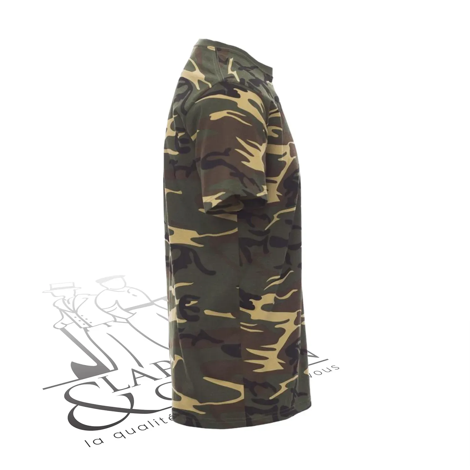 T-shirt de travail simple homme col rond