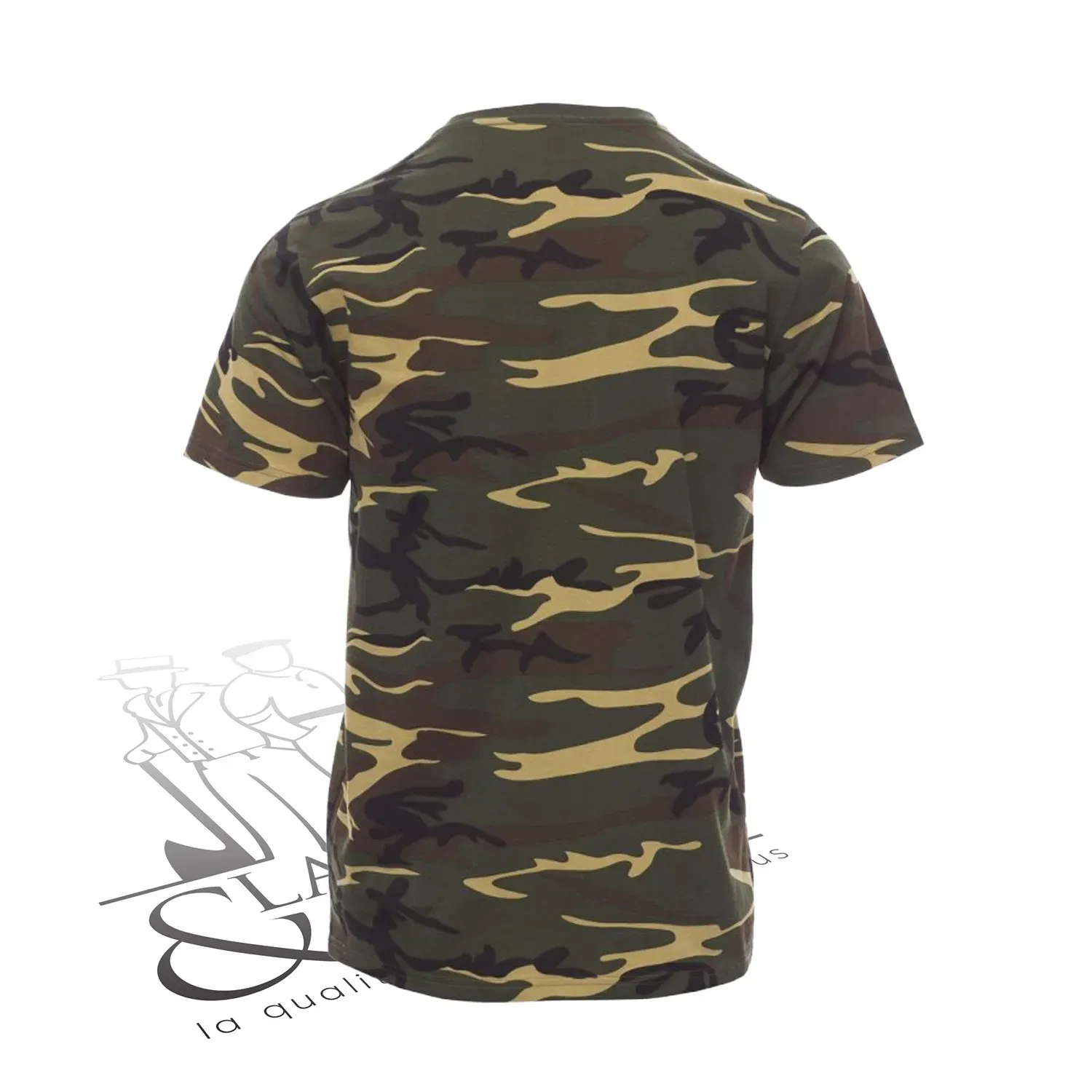 T-shirt de travail simple homme col rond