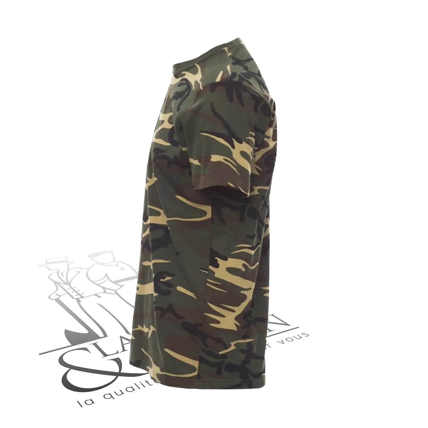 T-shirt de travail simple homme col rond