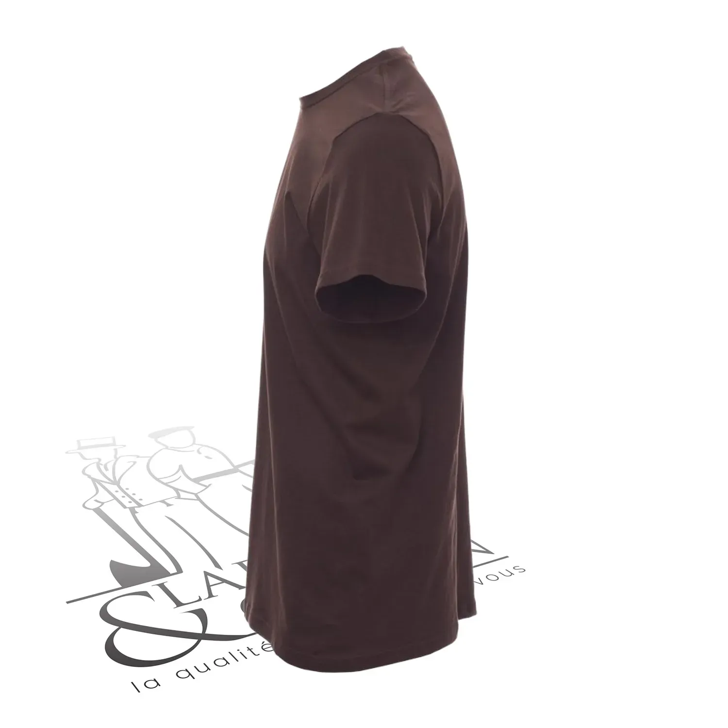 T-shirt de travail simple homme col rond