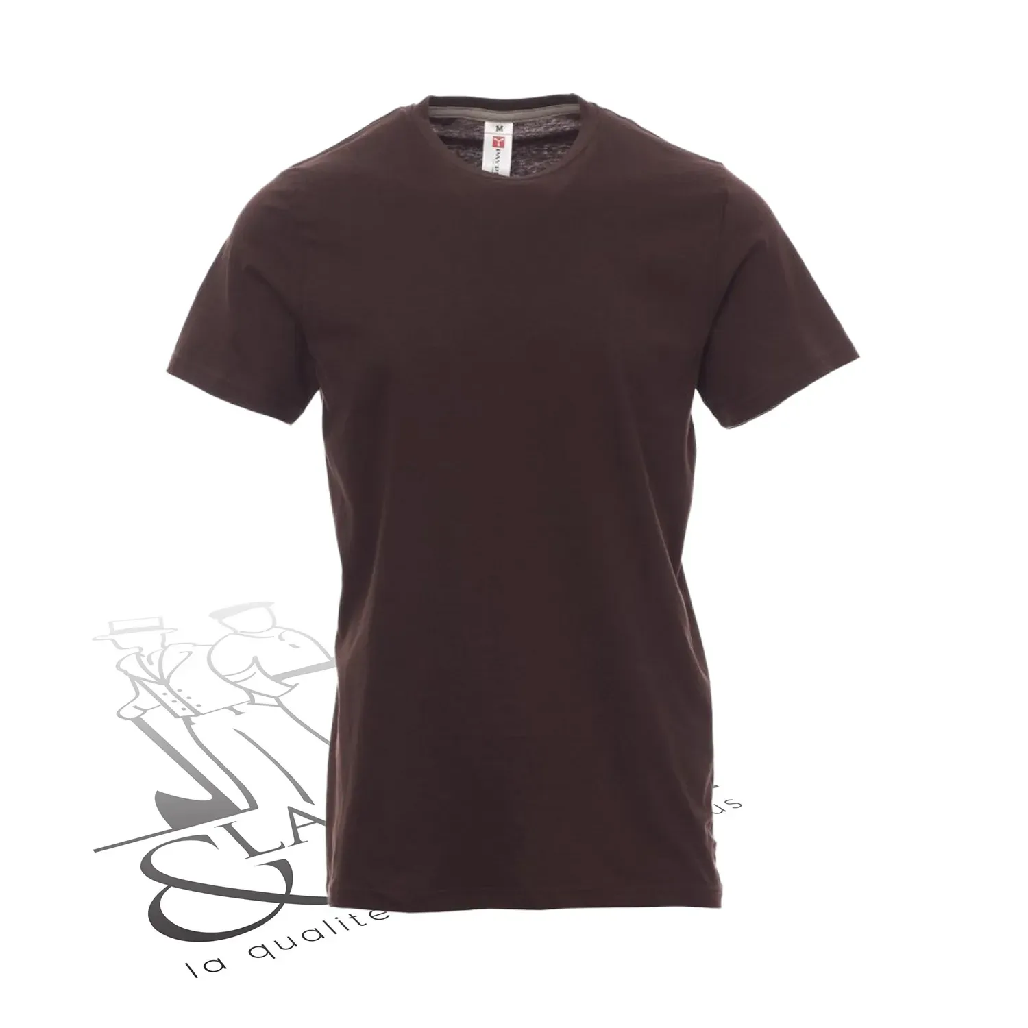 T-shirt de travail simple homme col rond