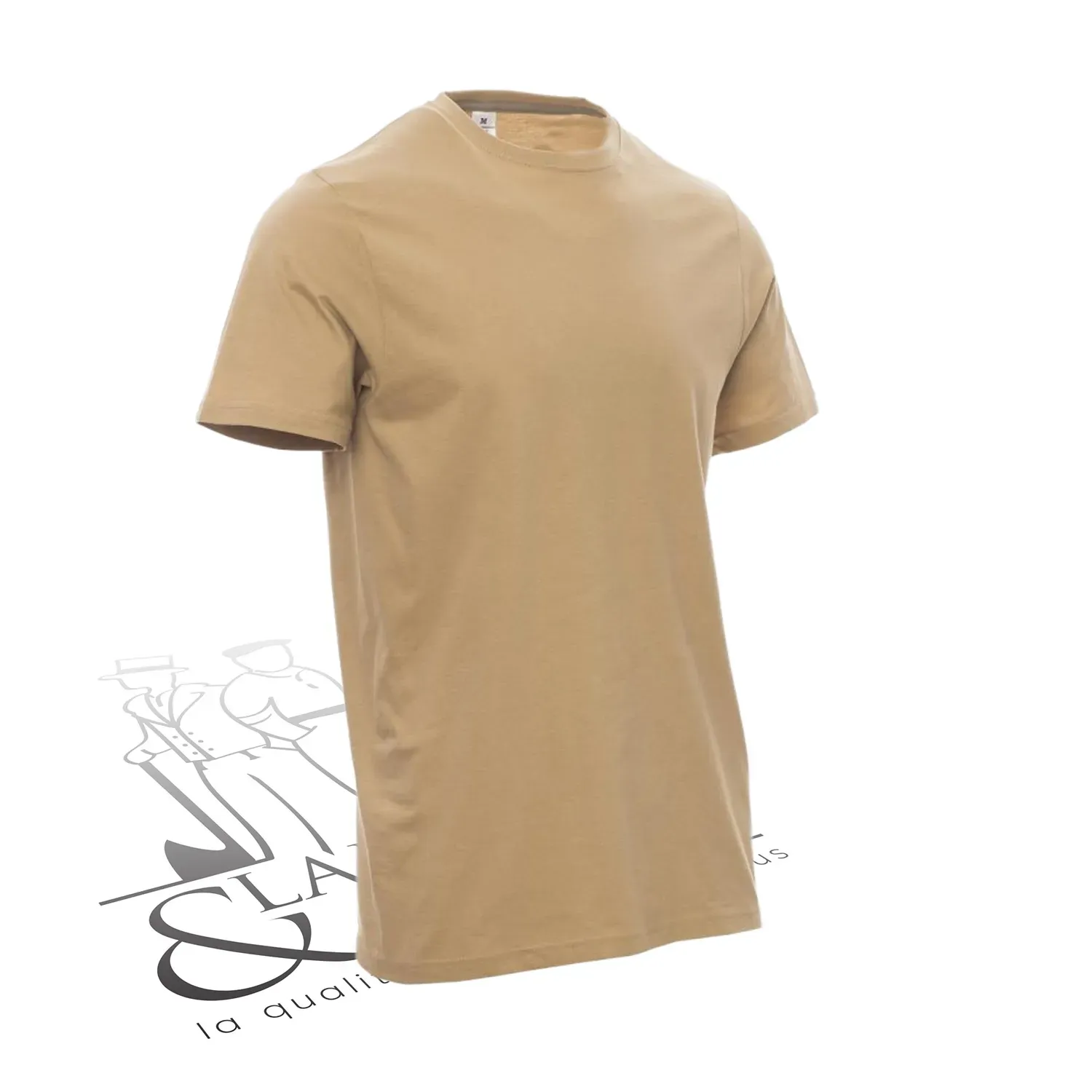 T-shirt de travail simple homme col rond