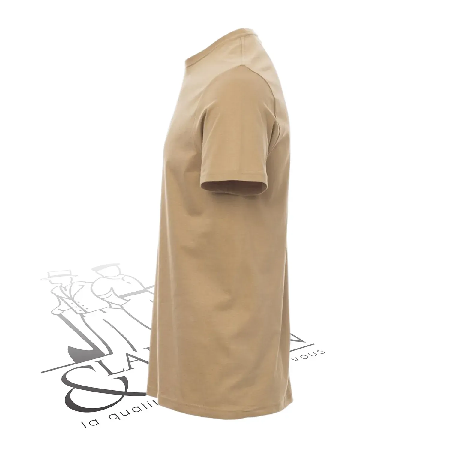 T-shirt de travail simple homme col rond