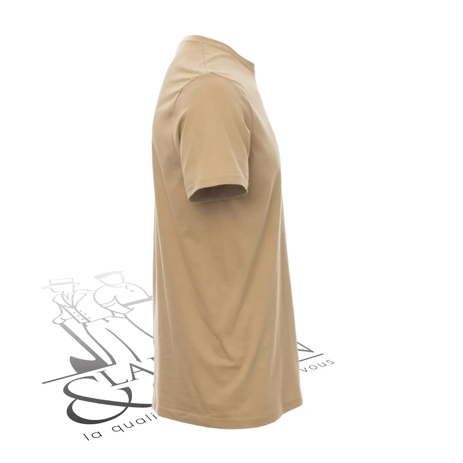 T-shirt de travail simple homme col rond