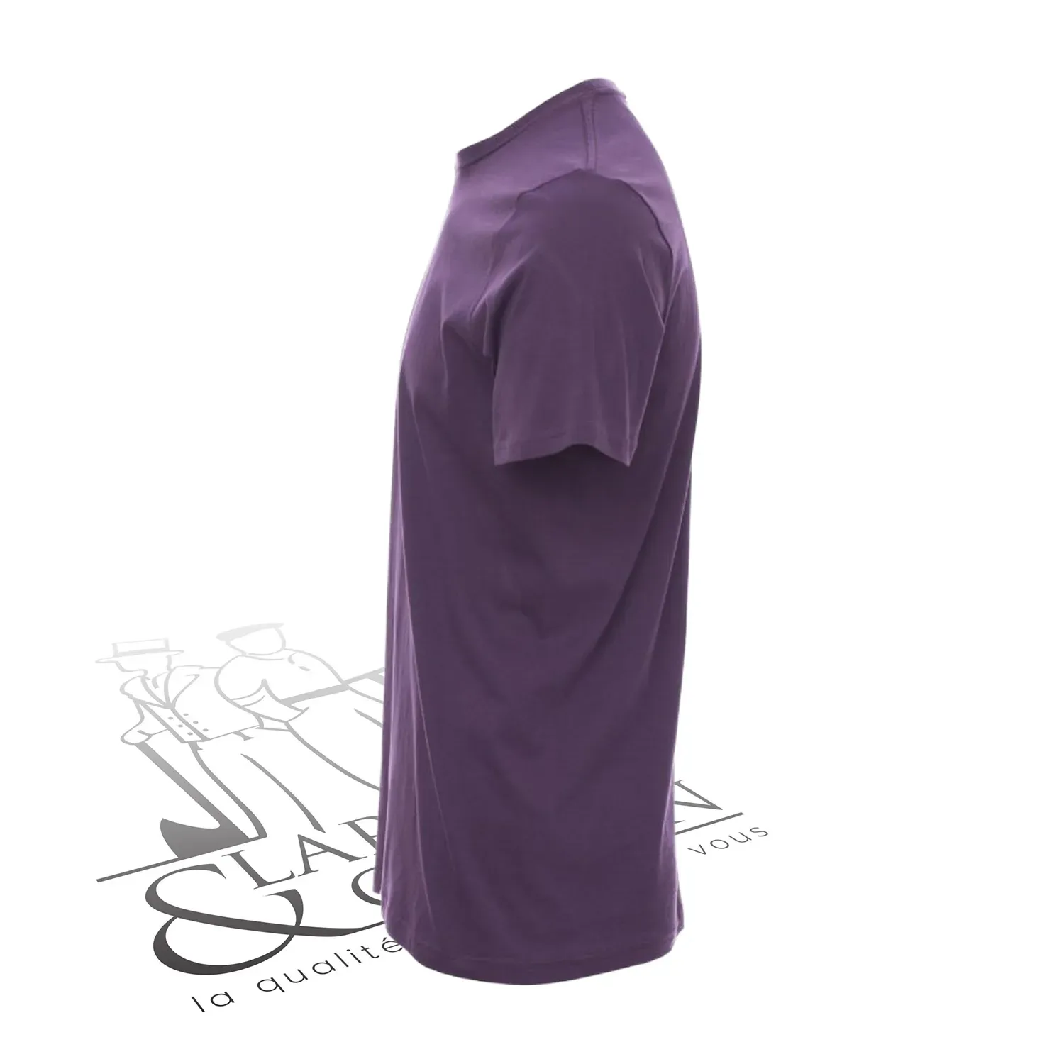 T-shirt de travail simple homme col rond