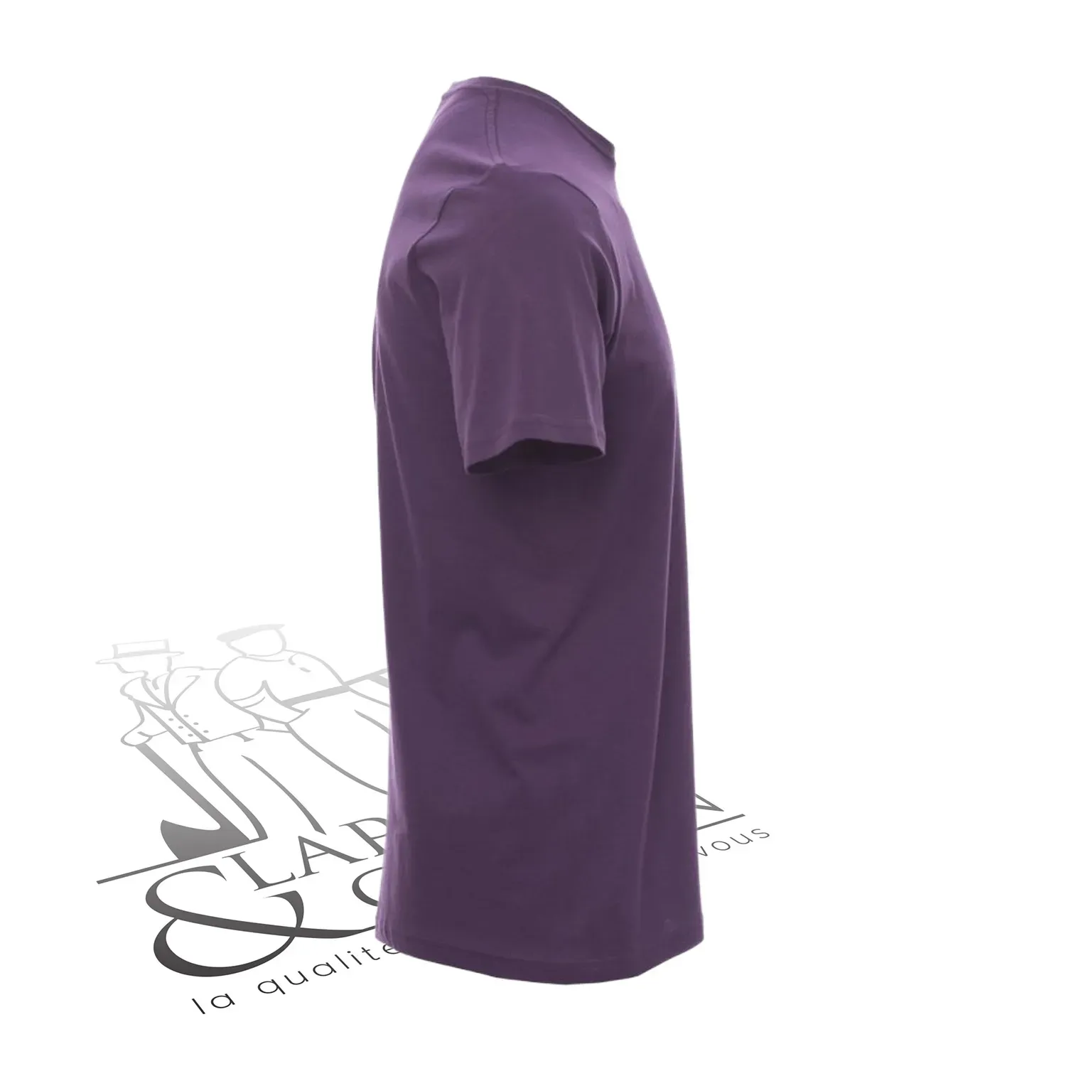 T-shirt de travail simple homme col rond