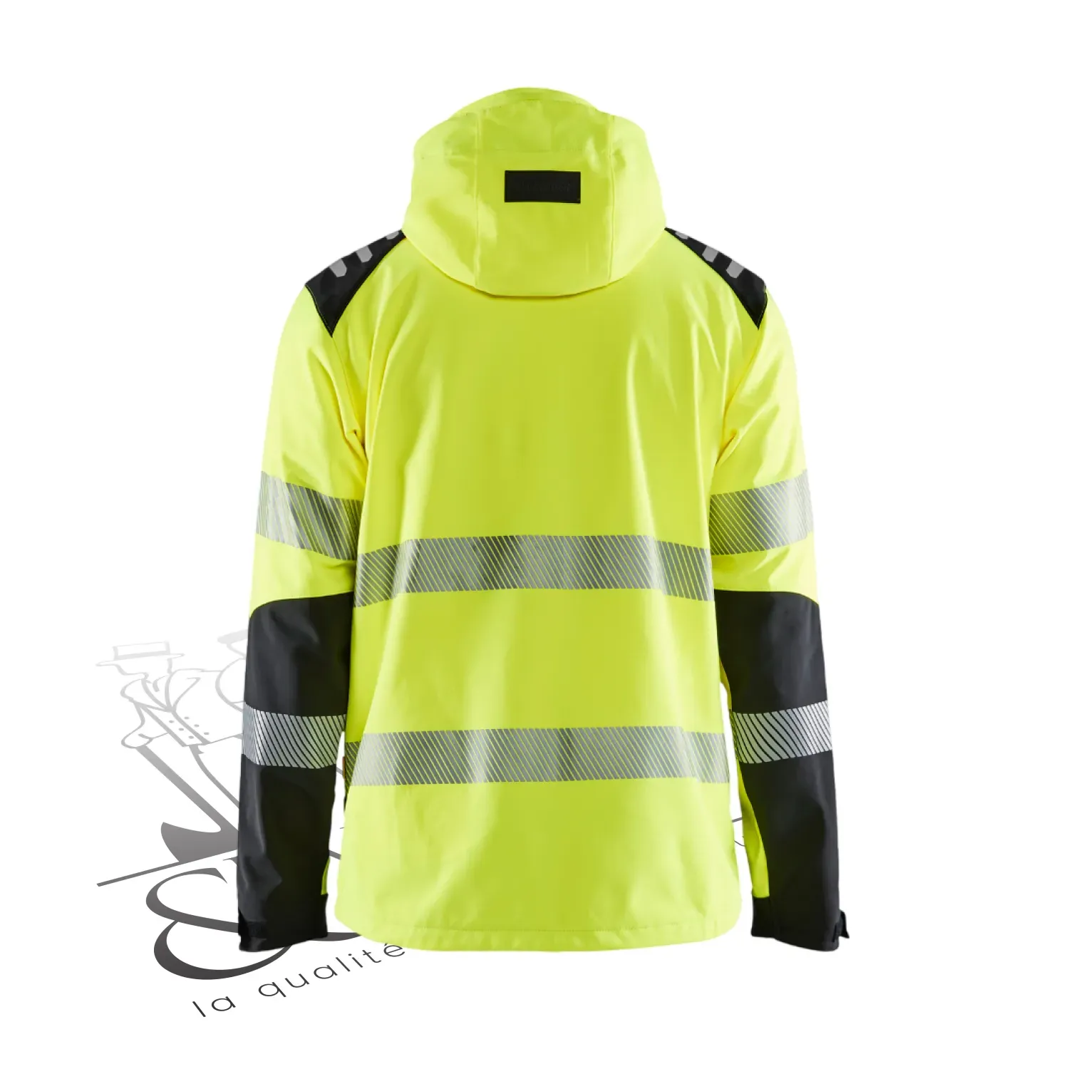 Veste de travail haute visibilité softshell à capuche Blaklader
