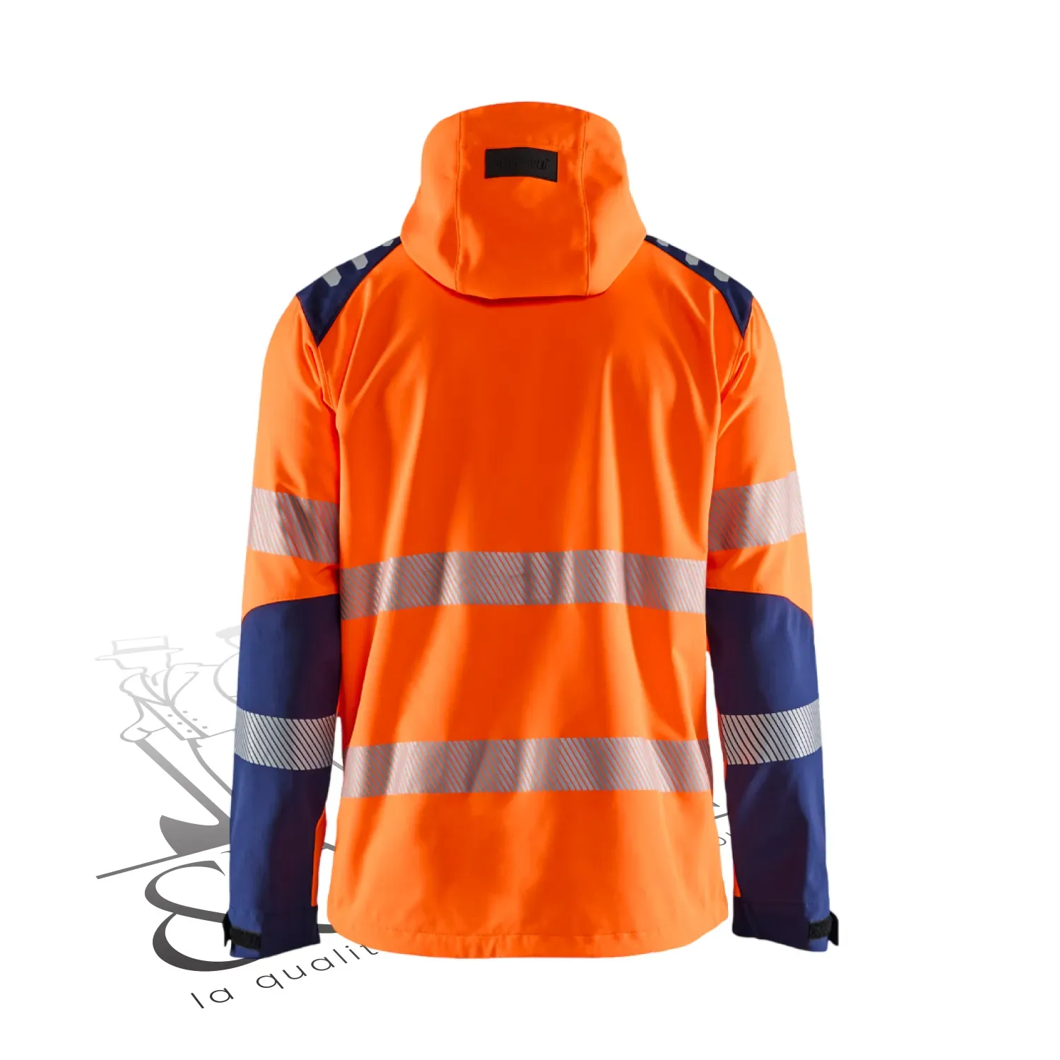 Veste de travail haute visibilité softshell à capuche Blaklader