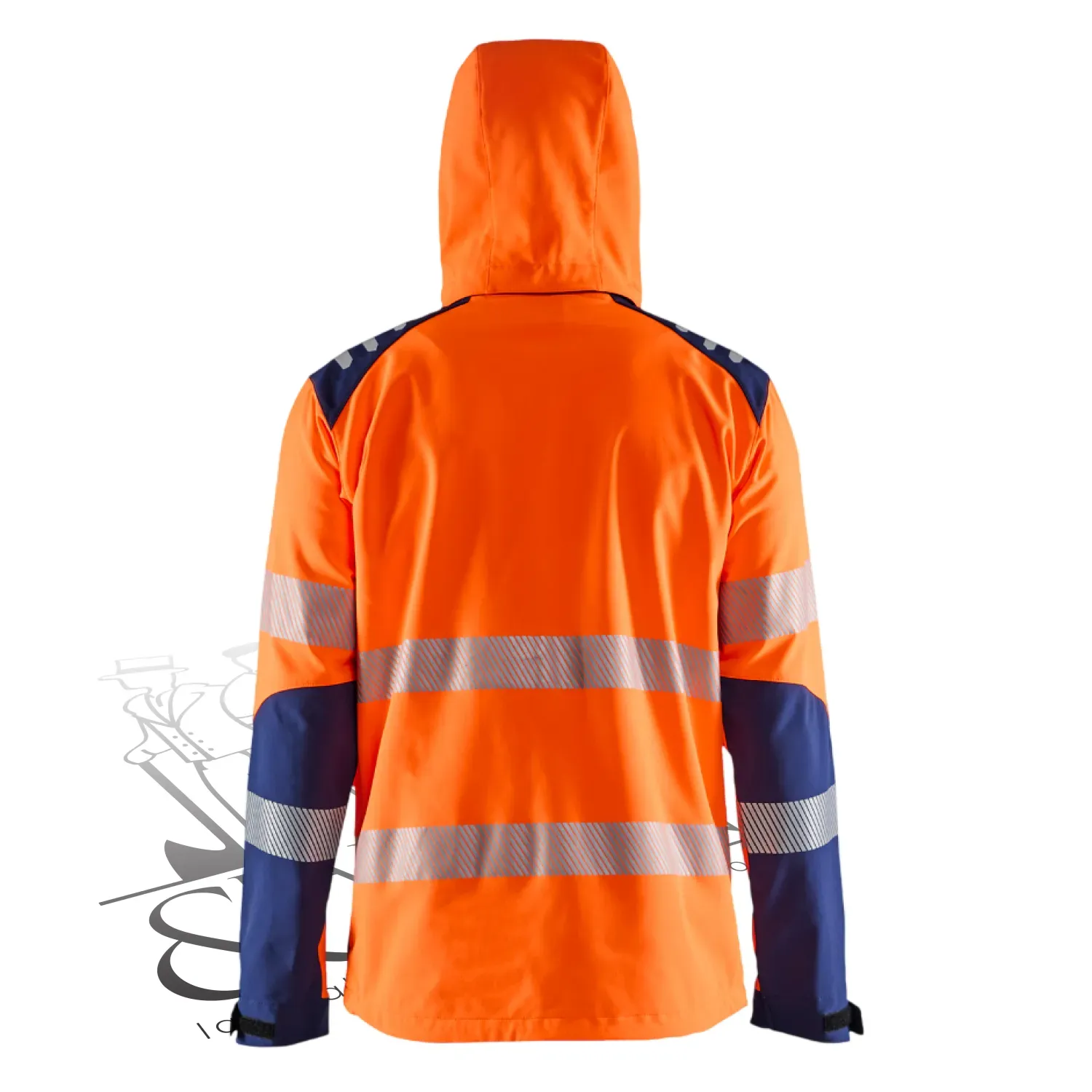 Veste de travail haute visibilité softshell à capuche Blaklader