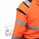Veste de travail hardshell haute visibilité à capuche Blaklader