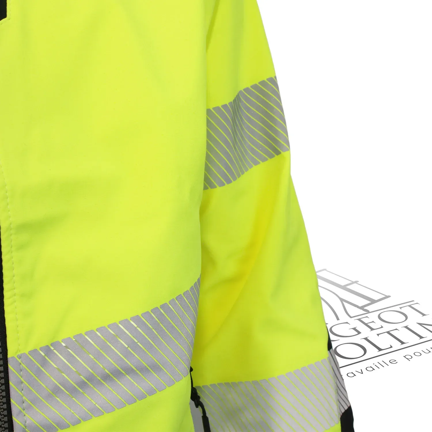 Veste de travail haute visibilité softshell à capuche Blaklader