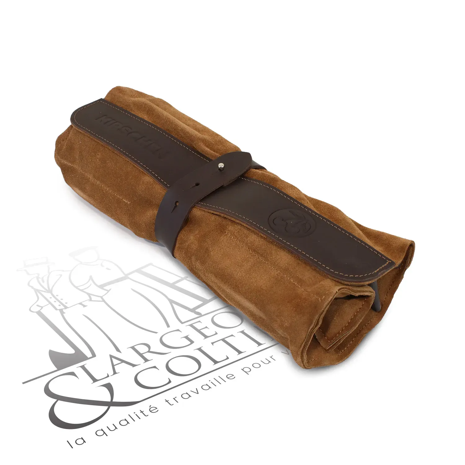 Set de 12 ciseaux à bois de menuisier Kirschen avec trousse en cuir