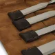Set de 12 ciseaux à bois de menuisier Kirschen avec trousse en cuir
