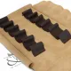 Trousse de rangement pour 12 ciseaux de menuisier Kirschen sangles cuir