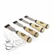 Set de 4 ciseaux de charpentier Kirschen avec trousse en cuir