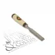 Set de 4 ciseaux de charpentier Kirschen avec trousse en cuir