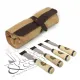 Set de 4 ciseaux de charpentier Kirschen avec trousse en cuir