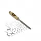 Set de 6 ciseaux de menuiser Kirschen avec trousse en cuir