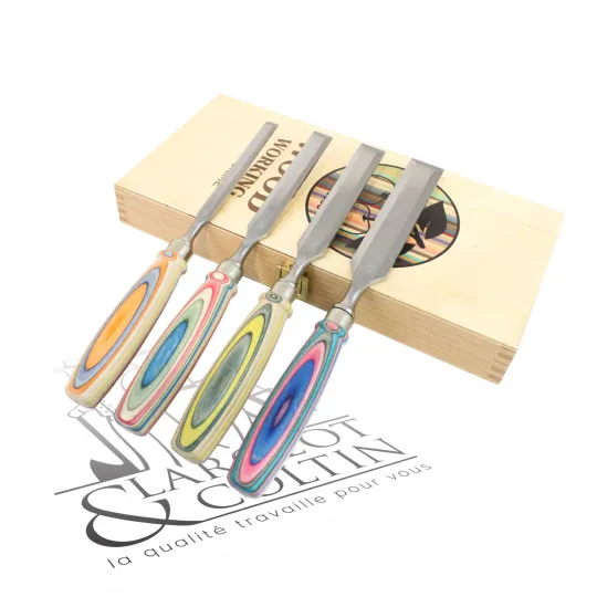 Coffret de 4 ciseaux à bois Kirschen édition spéciale WINAC