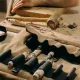 Set de 6 ciseaux de menuiser Kirschen avec trousse en cuir