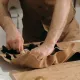 Set de 6 ciseaux de menuiser Kirschen avec trousse en cuir