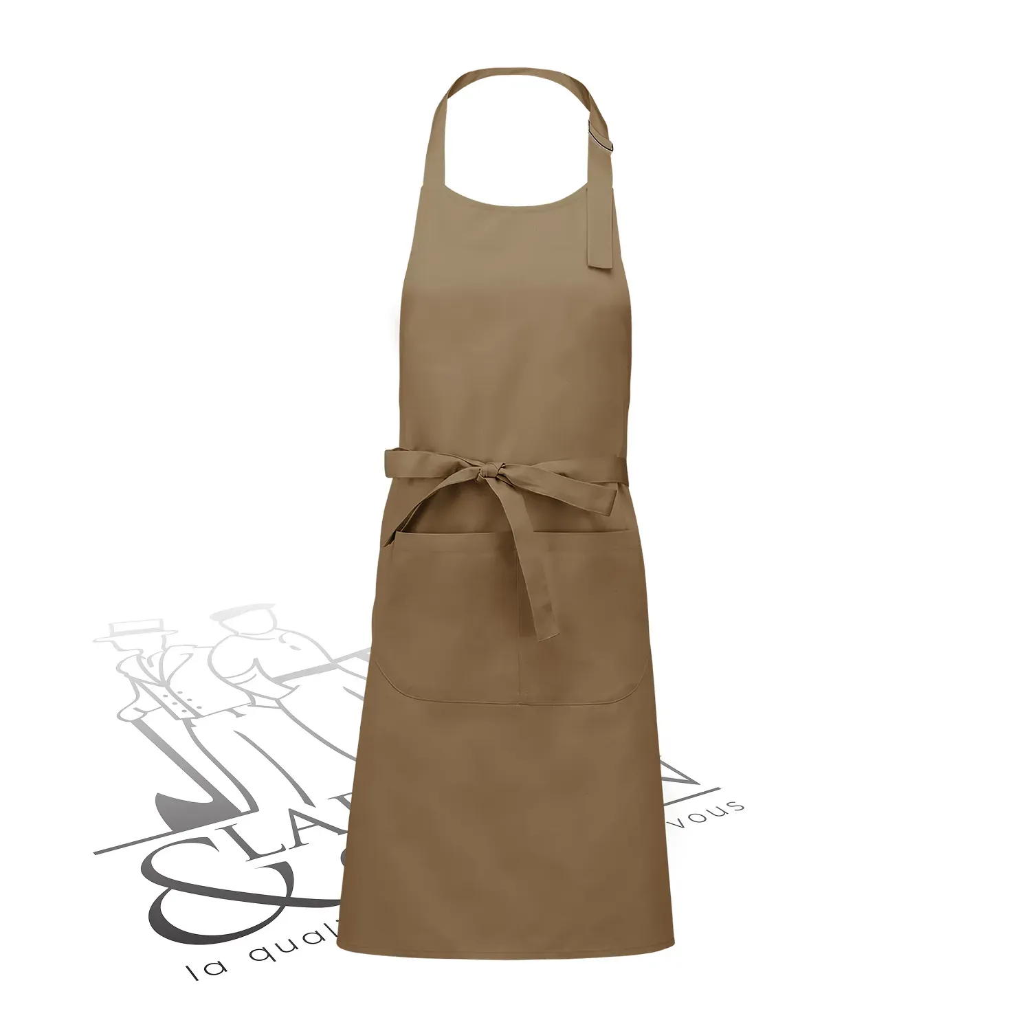 Tablier avec poche polycoton personnalisable