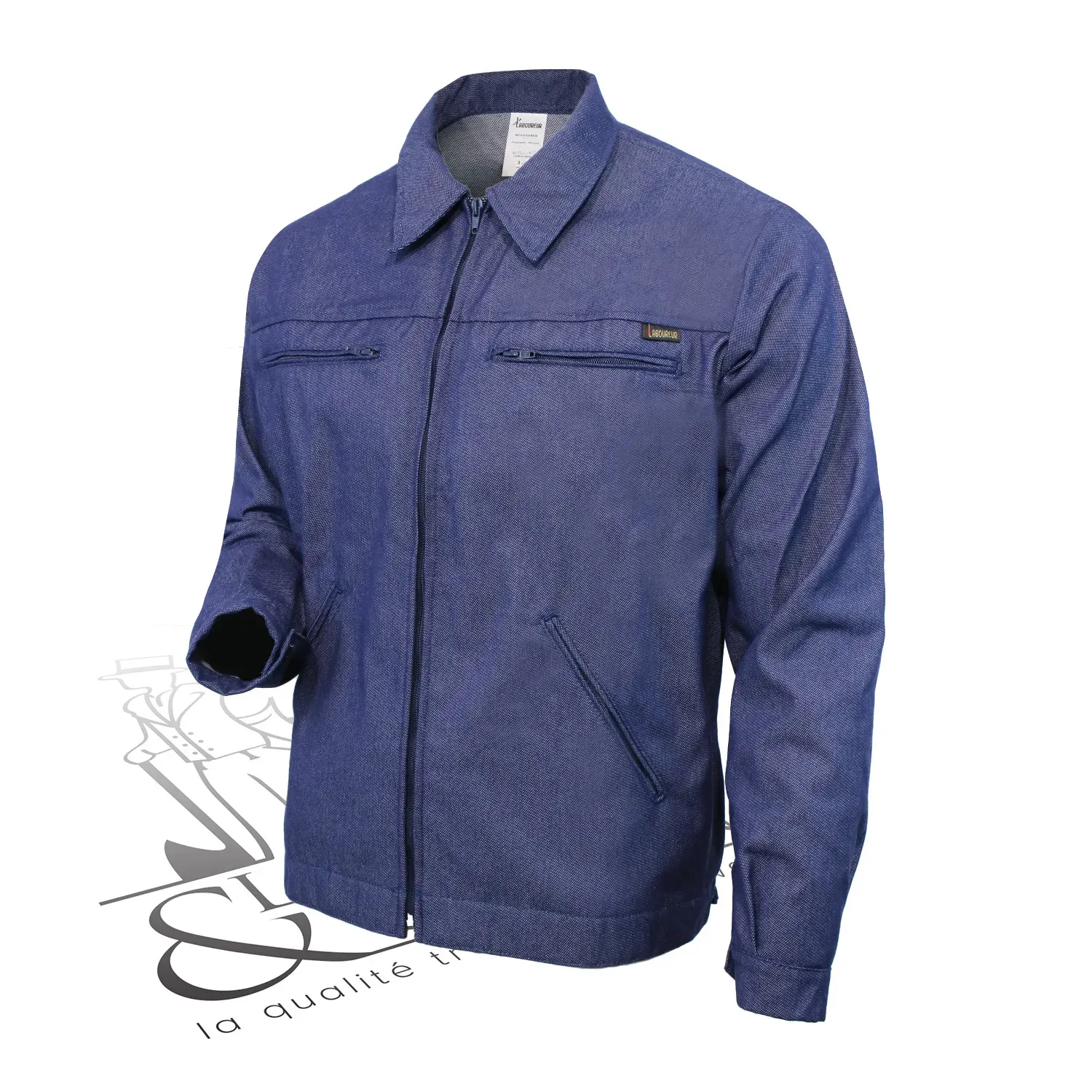 Blouson bombers grisette tergal Le Laboureur